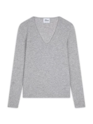 Foto van product JUST CASHMERE Trui 'Joan' grijs gemêleerd