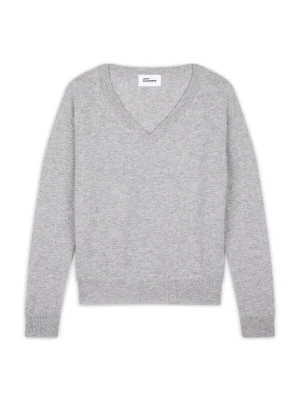 Foto van product JUST CASHMERE Trui 'Nora' grijs gemêleerd