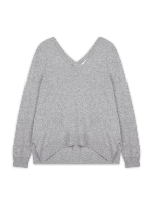 Foto van product JUST CASHMERE Trui 'Opal' grijs gemêleerd