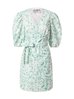 Foto van product JUST FEMALE Jurk groen / wit