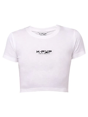 Foto van product K-pop Shirt 'Crop top' wit