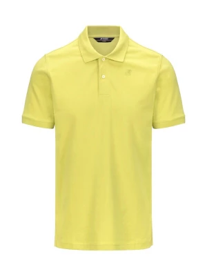 Foto van product K-Way Shirt 'K-WAY AMEDEE PIQUE SLIM T-Shirt e Polo' lichtgeel