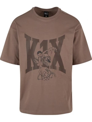 Foto van product K1X Shirt 'Alien Smash' bruin / donkerbruin / zwart