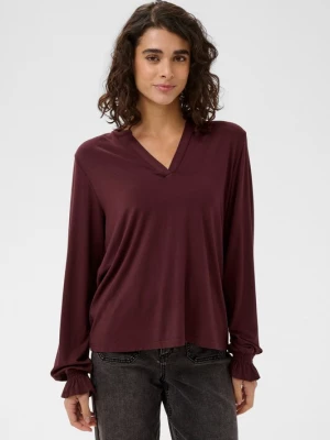 Foto van product Kaffe Blouse 'KAcharlotte' donkerbruin