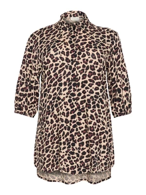 Foto van product KAFFE CURVE Blouse 'KC Sonna' beige / bruin / zwart
