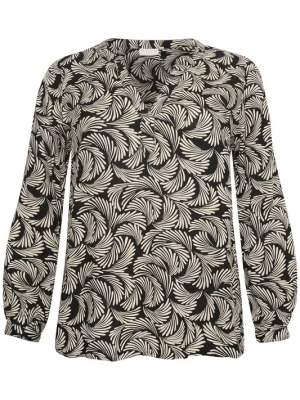 Foto van product KAFFE CURVE Blouse 'Mirta' lichtbeige / zwart