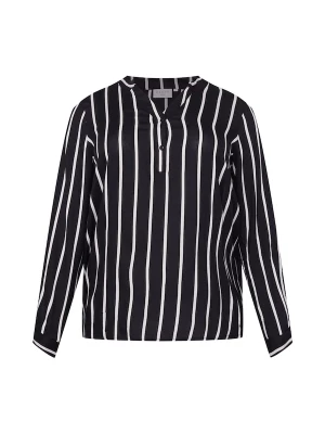 Foto van product KAFFE CURVE Blouse 'Sida' zwart / wit