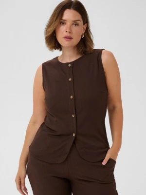Foto van product KAFFE CURVE Bodywarmer 'KCkristin' donkerbruin