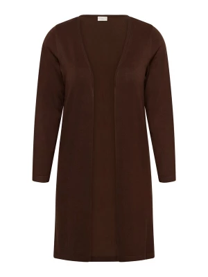 Foto van product KAFFE CURVE Gebreid vest 'KCFarsia' donkerbruin