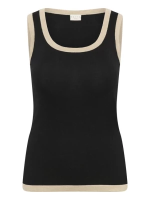 Foto van product KAFFE CURVE Gebreide top 'KClizzy' taupe / zwart