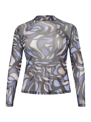 Foto van product KAFFE CURVE Shirt 'johanna' indigo / gemengde kleuren