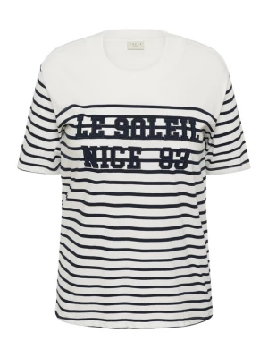 Foto van product KAFFE CURVE Shirt 'KCNalia' zwart gemêleerd / wit