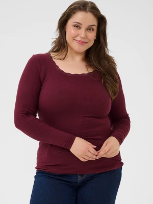 Foto van product KAFFE CURVE Shirt 'KCOmia' bessen