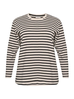 Foto van product KAFFE CURVE Shirt 'Winni' zwart / wit