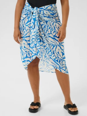 Foto van product KAFFE CURVE Strandlaken 'Lea' azuur / wit