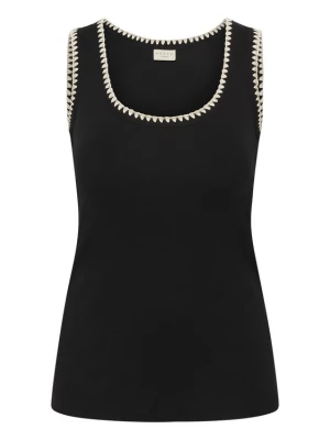 Foto van product KAFFE CURVE Top 'KCCarina' crème / zwart