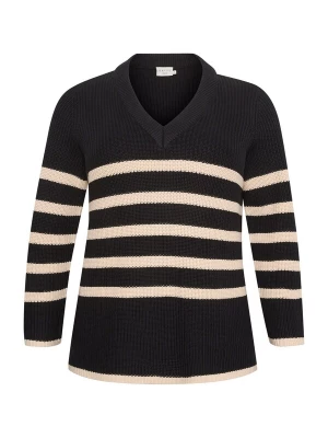 Foto van product KAFFE CURVE Trui 'Iri' beige / zwart