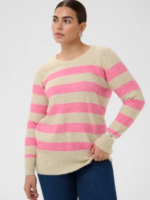 Foto van product KAFFE CURVE Trui 'KCniela' beige / lichtroze
