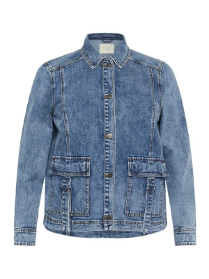 Foto van product KAFFE CURVE Tussenjas blauw denim