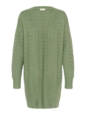Foto van product Kaffe Gebreid vest 'KAEmria' groen gemêleerd