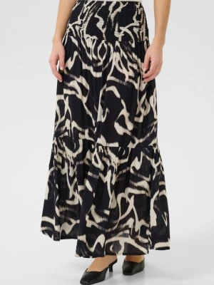 Foto van product Kaffe Rok 'Beathe' lichtbeige / zwart