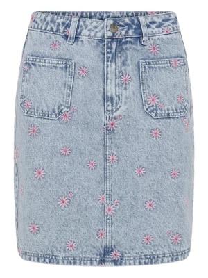 Foto van product Kaffe Rok 'KABabena' blauw denim / rosa