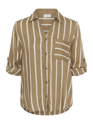 Foto van product Kaffe Shirt 'Babara ' ecru / cappuccino