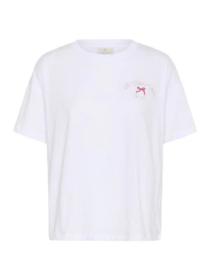 Foto van product Kaffe Shirt 'Jenny' rosa / rood / wit
