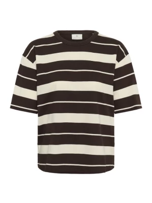Foto van product Kaffe Shirt 'KAWinny' ecru / donkerbruin