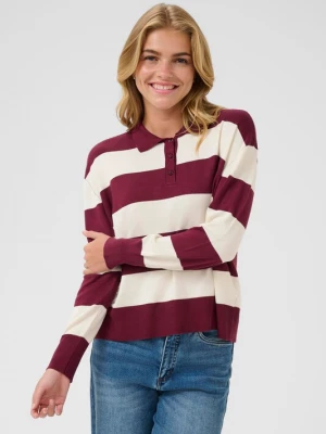 Foto van product Kaffe Trui 'Lizza' rood / wit