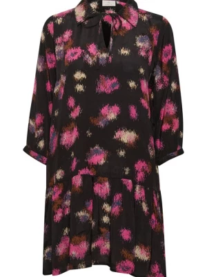 Foto van product Kaffe Tuniek 'Lita' crème / brokaat / fuchsia / zwart
