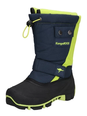 Foto van product KangaROOS Snowboots 'Kanga-Bean II' navy / limoen / zwart