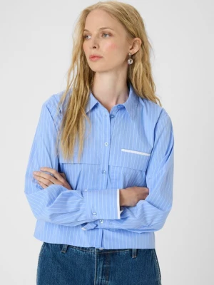 Foto van product KAREN BY SIMONSEN Blouse 'Amy' lichtblauw / wit