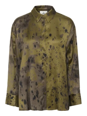 Foto van product KAREN BY SIMONSEN Blouse 'Bella' olijfgroen / zwart