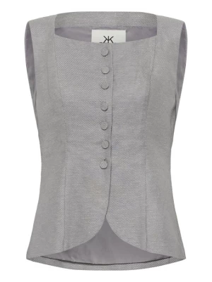 Foto van product KAREN BY SIMONSEN Bodywarmer 'KBVia' grijs gemêleerd / wit