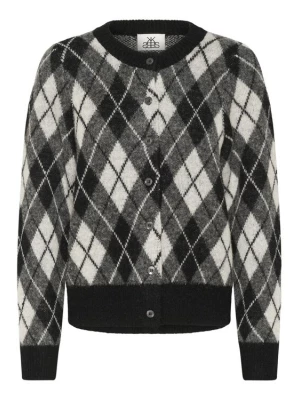 Foto van product KAREN BY SIMONSEN Gebreid vest 'KBConstantine' grijs / zwart / wolwit