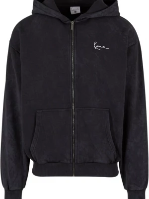 Foto van product Karl Kani Fleece jas 'Chest Signature' blauw / zwart / wit