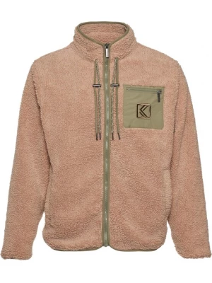 Foto van product Karl Kani Fleece jas nude / olijfgroen