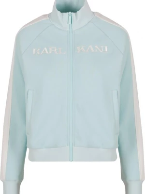 Foto van product Karl Kani Fleece jas 'Retro' lichtblauw / wit