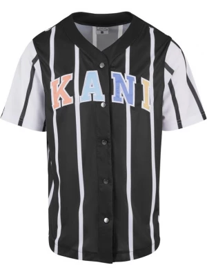 Foto van product Karl Kani Overhemd 'KM241-040-2' lichtblauw / pasteloranje / zwart / wit