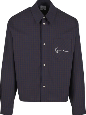 Foto van product Karl Kani Overhemd navy / donkerbruin / wit