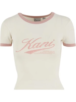 Foto van product Karl Kani Shirt 'Varsity' lichtbeige / lichtroze