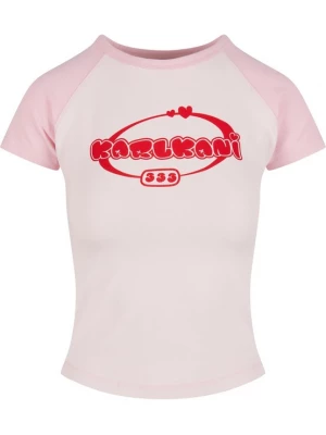 Foto van product Karl Kani Shirt 'Woven Signature Heart Tiny' rosé / lichtroze / rood