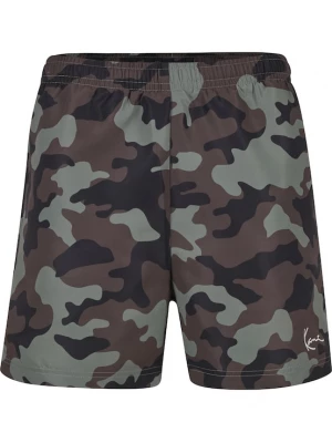 Foto van product Karl Kani Zwemshorts chocoladebruin / pastelgroen / zwart / wit