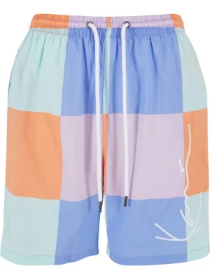 Foto van product Karl Kani Zwemshorts hemelsblauw / pastelgroen / sering / oranje / wit