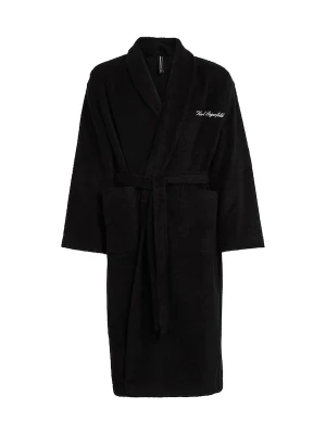 Foto van product Karl Lagerfeld Badjas lang zwart / wit