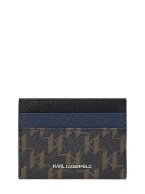 Foto van product Karl Lagerfeld Etui 'Monogram' blauw / bruin / lichtbruin / zwart