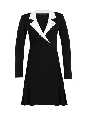 Foto van product Karl Lagerfeld Gebreide jurk zwart / wit