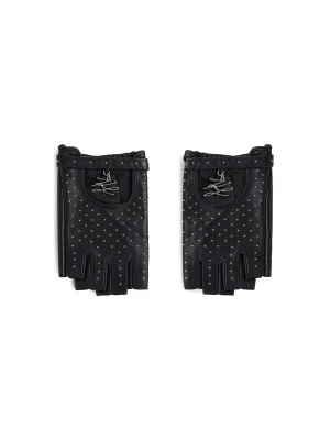 Foto van product Karl Lagerfeld Handschoenen met korte vingers ' K / Autograph Fingerlose Handschuhe mit Nieten ' zwart