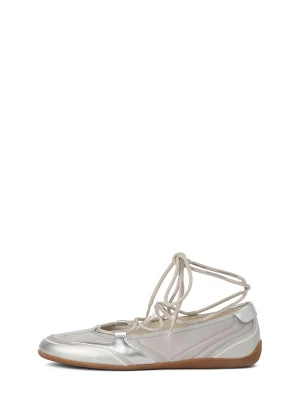 Foto van product KARL LAGERFELD JEANS Ballerina met riempjes 'Altia' zilver